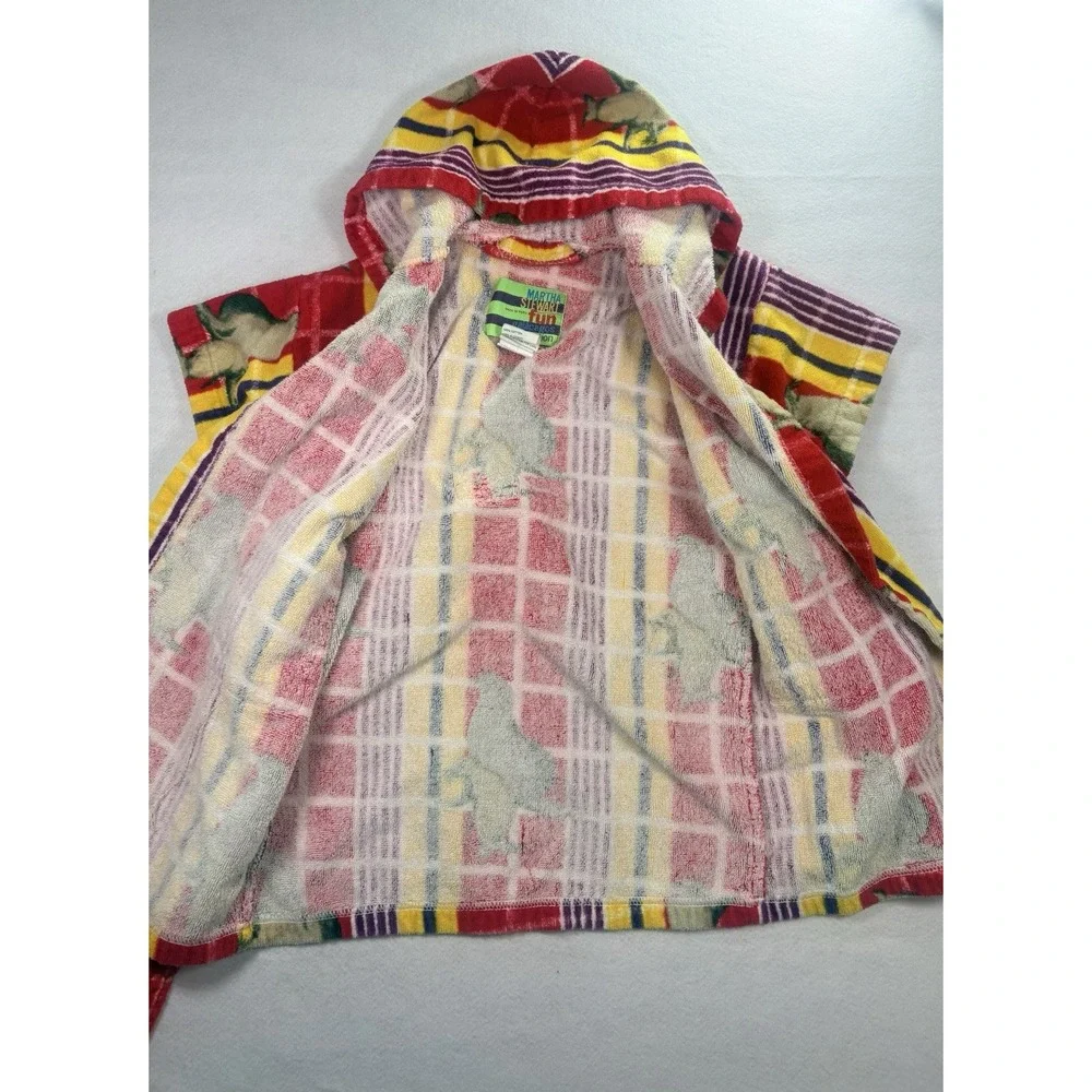 Vintage Martha Stewart Kids Hooded Terry Cloth Beach Pool Cover Up Sea Lion 6-7